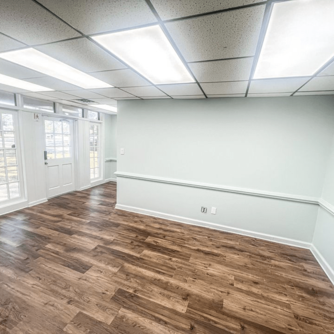 Pecan LVP Flooring 0005-5 Living Room Install